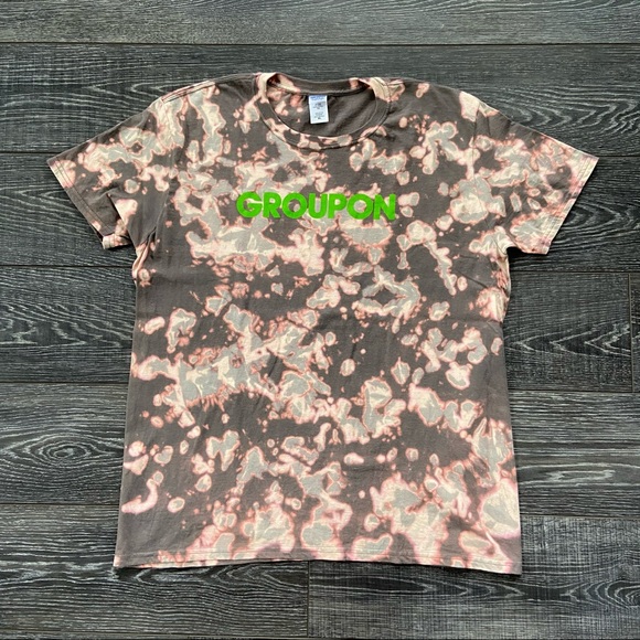 Gildan Other - Groupon Bleach Dye T-Shirt